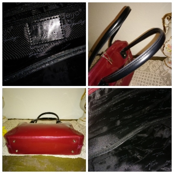 Beijo By Susan Hadley Maroon Satchel Bag - Picture 4 of 6